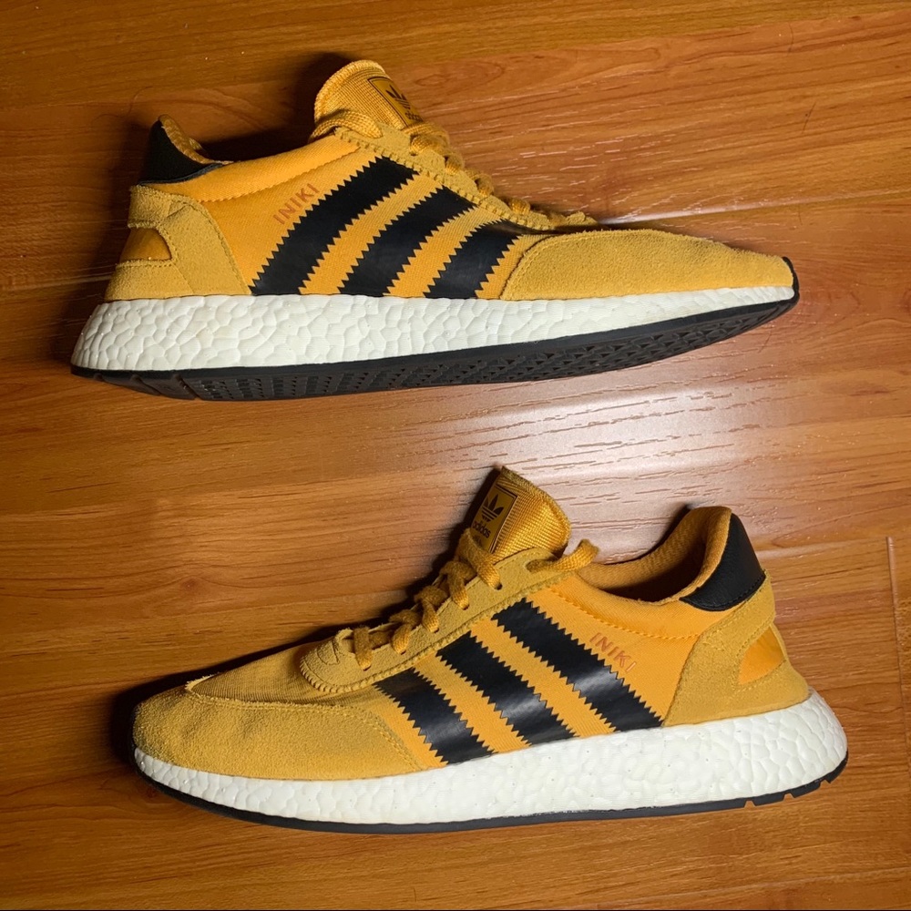 Adidas Iniki ‘Goldenrod’ Men’s size 10.5